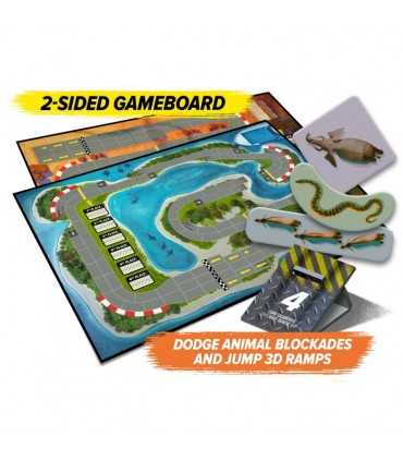 Downforce: Wild Ride - Espansione di Giochi Per Famiglia con Piste 3D, Animali Selvatici e Sfide per 2-6 Giocatori!