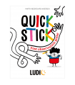 Ludic Quick Stick - Gioco di Memoria e Osservazione per Famiglie, 24 Bastoncini Colorati, 55 Carte, Divertimento per Tutti!