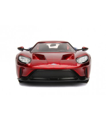 Marvel Spider-Man Ford GT del 2017 in scala 1:24 con personaggio di Spider-Man in die cast