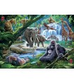 Puzzle da 100 Pezzi XXL - Animali della Giungla