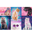 Puzzle da 1000 Pezzi - Neon Color Line: Super Cats
