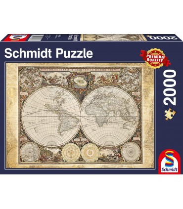 Puzzle da 2000 Pezzi - Mappa Storica del Mondo