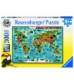 Puzzle da 300 Pezzi XXL - Animali del Mondo