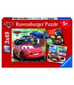 3 Puzzle da 49 Pezzi - Cars 2