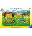 Puzzle da 15 Pezzi - Animali della Fattoria