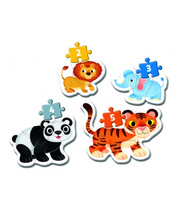 4 Puzzle in 1 - My First Puzzle: Animali