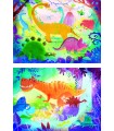 2 Puzzle da 20 Pezzi - Funny Dinos