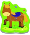 4 Puzzle in 1 Sagomato - Baby Classic: Animali della Fattoria