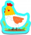 4 Puzzle in 1 Sagomato - Baby Classic: Animali della Fattoria