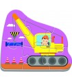4 Puzzle in 1 Sagomato - Baby Classic: Veicoli al Cantiere