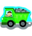 4 Puzzle in 1 Sagomato - Baby Classic: Veicoli al Cantiere