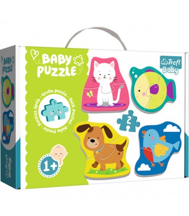 4 Puzzle in 1 Sagomato - Baby Classic: Animali