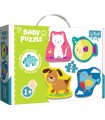 4 Puzzle in 1 Sagomato - Baby Classic: Animali