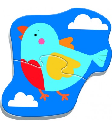 4 Puzzle in 1 Sagomato - Baby Classic: Animali