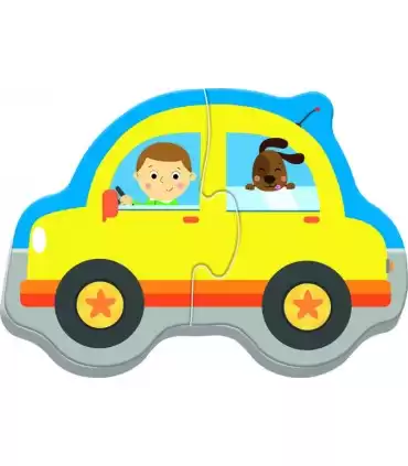 4 Puzzle in 1 Sagomato - Baby Classic: Trasporti