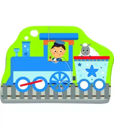 4 Puzzle in 1 Sagomato - Baby Classic: Trasporti