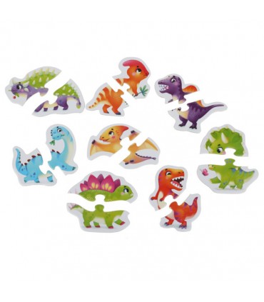 8 Puzzle in 1 - Puzzlika: Simpatici Dinosauri