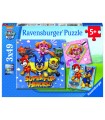 3 Puzzle da 49 Pezzi - Paw Patrol D