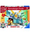 Puzzle da 24 Pezzi - Gigante da Pavimento: Tom & Jerry