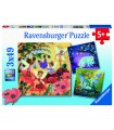 3 Puzzle da 49 Pezzi - Creature Fantastiche