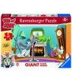 Puzzle da 60 Pezzi - Gigante da Pavimento: Tom & Jerry