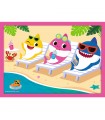 4 Puzzle in 1 Baby Shark Famiglia di Squali