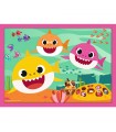 4 Puzzle in 1 Baby Shark Famiglia di Squali