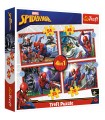 4 Puzzle in 1 - Spider-Man: L'Eroico Spider-Man