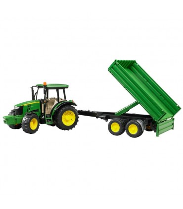 John Deere 5115 M con Rimorchio Dotato di Sponde