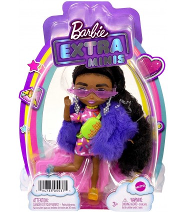 Barbie - Extra Minis: Bambola con Pelliccia Viola