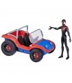 Spider-Man - Spider-Mobile con personaggio 15 cm Miles Morales