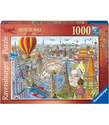 Puzzle da 1000 Pezzi - Giro del Mondo in 80 Giorni