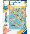 Puzzle da 125 Pezzi - Gigante da Pavimento: Mappa dell'Italia