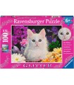 Puzzle da 100 Pezzi XXL - Gattino Glitter