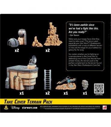 Star Wars - Shatterpoint Ground Cover Terrain Pack - Set di Terrain per Miniature - Gioco Strategico da Tavolo - EN