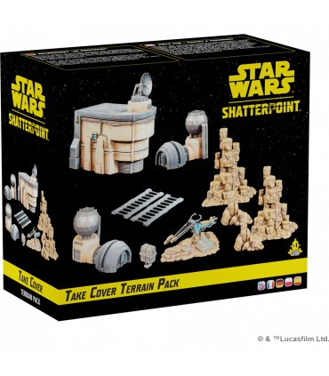 Star Wars - Shatterpoint Ground Cover Terrain Pack - Set di Terrain per Miniature - Gioco Strategico da Tavolo - EN