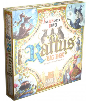 Rattus: Big Box - Gioco da Tavolo Strategico per 2-6 Giocatori, Ambientato nel Medioevo, Espansioni Incluse, 45 Minuti di Gioco