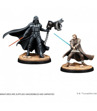 Star Wars Shatterpoint: You Cannot Run - Duel Pack - Obi-Wan vs Darth Vader - Miniature da Montare - Gioco Strategico 2 Giocator