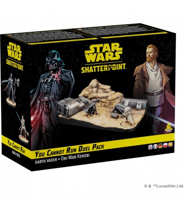 Star Wars Shatterpoint: You Cannot Run - Duel Pack - Obi-Wan vs Darth Vader - Miniature da Montare - Gioco Strategico 2 Giocator