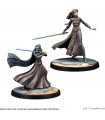 Star Wars Shatterpoint: Luminara Unduli & Barriss Offee - Miniature Non Pitturate - Gioco da Tavolo 2 Giocatori EN