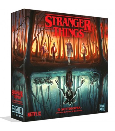 Stranger Things - Il Sottosopra: Gioco Cooperativo Avventura da Tavolo | 2-4 Giocatori | Età 12+ | Rob Daviau | 60 Minuti