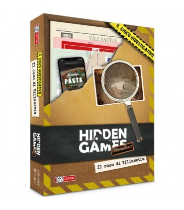 Hidden Games - Il Caso di Villasetia: Gioco di Investigazione Cooperativo, 1-6 Giocatori, 120 Minuti di Suspense!