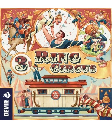 3 Ring Circus - Gioco da Tavolo di Gestione e Strategia per Famiglie, 1-4 Giocatori, di Fabio Lopiano e Remo Conzadori