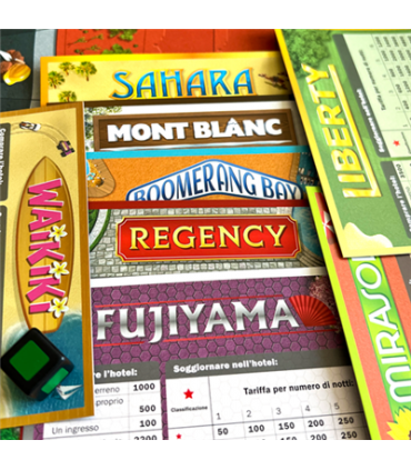 Hotel Asmodee - Gioco da Tavolo per Bambini, 2-4 Giocatori, Età 8+, 40 Minuti di Divertente Asta Economica con Edifici e Propri