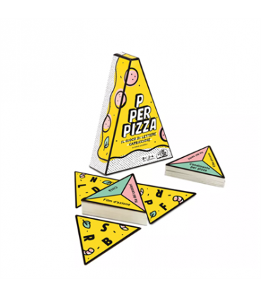 P per Pizza - Gioco di Parole Divertente per Famiglie, 2-4 Giocatori, 20 Minuti di Gioco, Adatto a Da 8 Anni, Asmodee