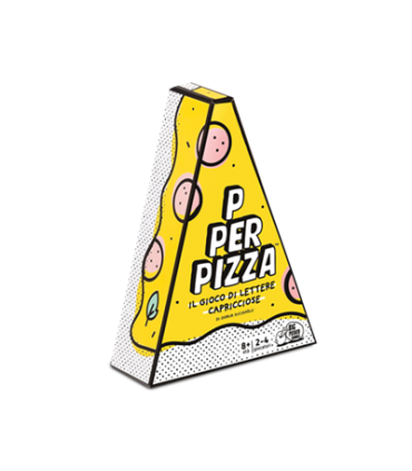 P per Pizza - Gioco di Parole Divertente per Famiglie, 2-4 Giocatori, 20 Minuti di Gioco, Adatto a Da 8 Anni, Asmodee