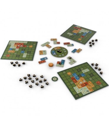 Flower Fields - Gioco di Piazzamento Tessere Strategico per Famiglie | 1-4 Giocatori, Divertimento e Creatività | Ghenos Games