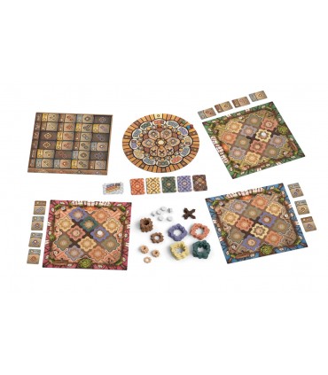 Intarsia - Gioco da Tavolo di Strategia Elegante per 2-4 Giocatori, Ristruttura il Café de Paris in 60 Minuti!