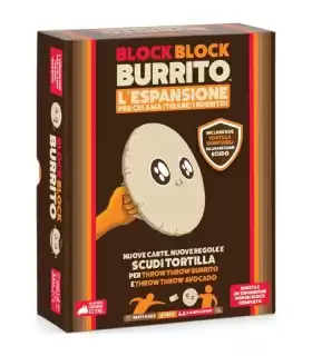 Block Block Burrito - Espansione per Throw Throw Burrito & Avocado, Gioco di Destrezza per 2-6 Giocatori, Divertimento Gonfiabil