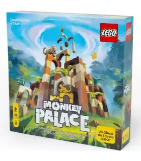 Monkey Palace - Il Gioco da Tavolo Creativo di Asmodee e LEGO® per Famiglie, 2-4 Giocatori, 20 Minuti di Divertimento!